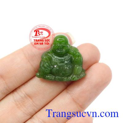 Sản phẩm thích hợp làm mặt dây, làm quà tặng cho người thân hoặc bạn bè,Mặt Nephrite phật di lặc đẹp