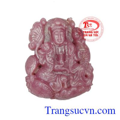 Mặt Ngọc Quan Âm Ruby