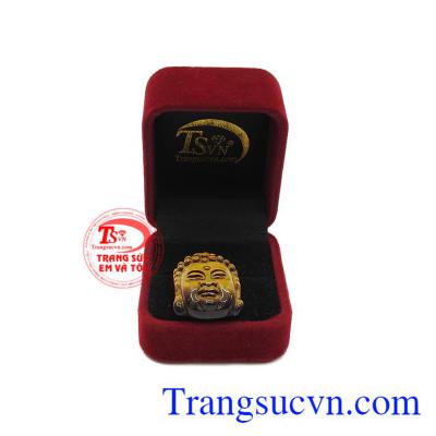 Trang sức đá mắt hổ thiên nhiên. Mặt phật A di đà mắt hổ thiên nhiên