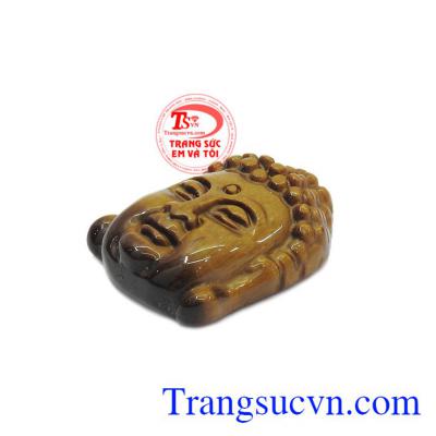 Sản phẩm có thể bọc vàng hoặc bạc để làm mặt dây. Mặt phật A di đà mắt hổ thiên nhiên