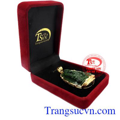 Mặt phật bản mệnh tuổi Mão cẩm thạch