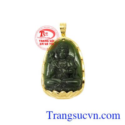 Mặt phật bản mệnh tuổi Ngọ Nephrite là sản phẩm được chế tác tinh xảo, chất lượng cao.