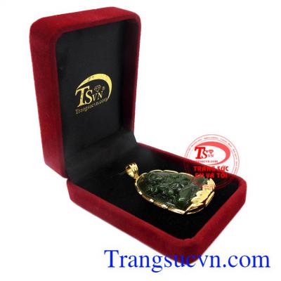 Mặt phật bản mệnh tuổi Ngọ Nephrite