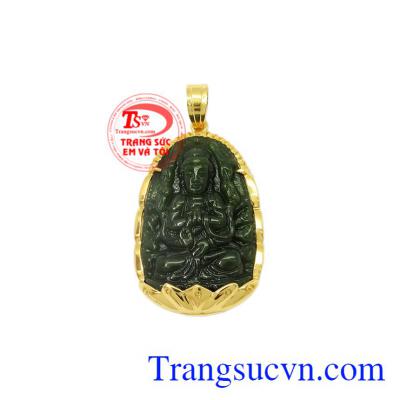 Mặt phật bản mệnh tuổi Tý Nephrite