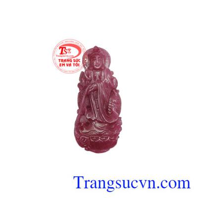 Mặt quan âm ruby thiên nhiên