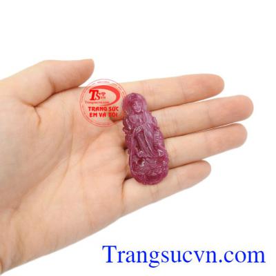 Mặt quan âm ruby thiên nhiên
