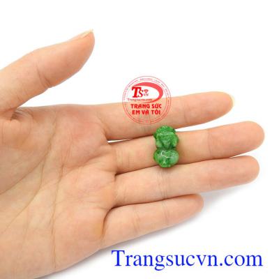 Mặt tỳ hưu cẩm thạch hưng thịnh phù hợp làm mặt dây chuyền, mặt nhẫn đeo sang trọng, phong thủy