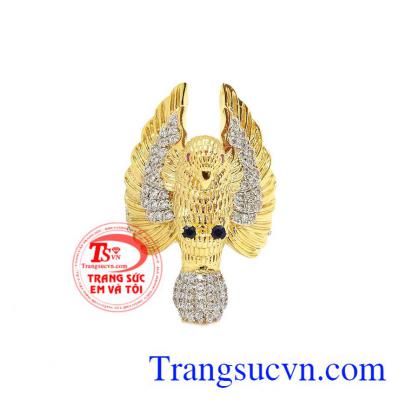 Thiết kế độc đáo thể hiện sự mạnh mẽ nam tính của phái mạnh. Nhẫn nam đại bàng cao cấp