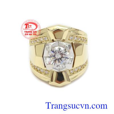 Nhẫn nam Korea cá tính 10k tôn lên sự mạnh mẽ, sang trọng và phong cách riêng cho phái mạnh