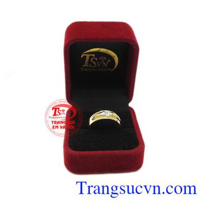 Quà tặng phái mạnh vô cùng ý nghĩa. Nhẫn nam vàng 10k tinh tế đẹp
