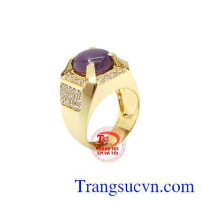 Nhẫn nam vàng Sapphire đẹp