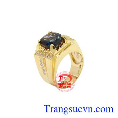 Nhẫn nam vàng Topaz đẹp