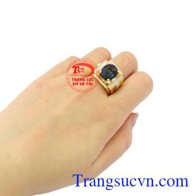 Nhẫn nam vàng Topaz đẹp sang trọng, chất lượng.
