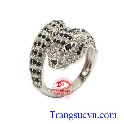 Nhẫn nam vàng trắng Korea mạnh mẽ vàng 10k nhập khẩu nguyên chiếc bền đẹp, chất lượng