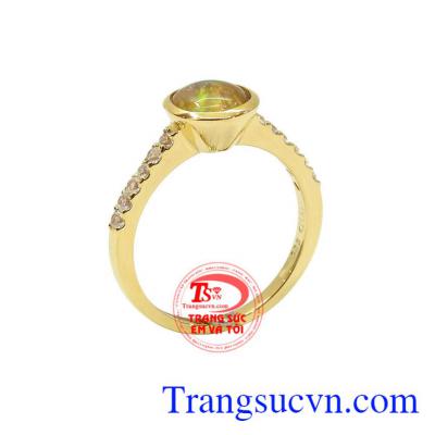 Nhẫn nữ Opal đẹp