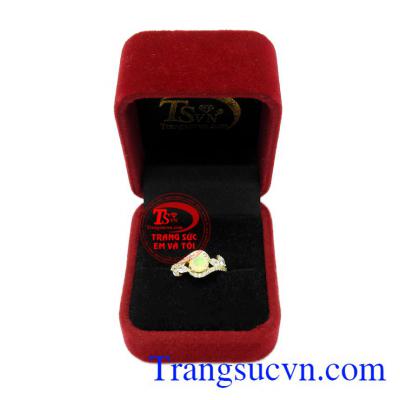 Nhẫn nữ Opal vàng 14k