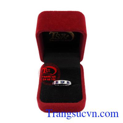 Nhẫn nữ Sapphire xanh
