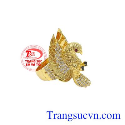 Thiết kế đặc biệt làm tôn lên vẻ mạnh mẽ nam tính cho phái mạnh,Nhẫn vàng nam đại bàng