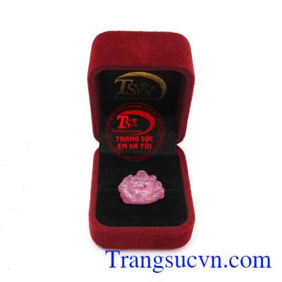 Phật Di Lặc Đá Ruby May Mắn