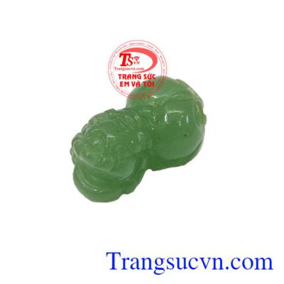 Tỳ hưu Aventurine thịnh vượng được chế tác từ đá thiên nhiên, mang lại nhiều may mắn mắn cho người đeo
