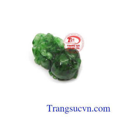 Tỳ hưu ngọc cẩm thạch ý nghĩa phù hợp làm mặt dây chuyền, mặt nhẫn tinh tế, đẳng cấp