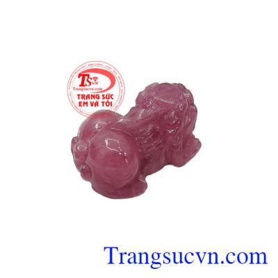 Tỳ hưu Ruby Giàu Sang có thể làm nhẫn hoặc mặt dây chuyền bọc vàng, giao hàng nhanh trên toàn quốc