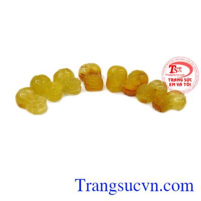 Sản phẩm thích hợp làm quà tặng cho người thân và bạn bè. Tỳ hưu thạch anh tóc mệnh kim.
