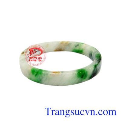 Vòng tay ngọc cẩm thạch an khang có giấy kiểm định đá quý uy tín.