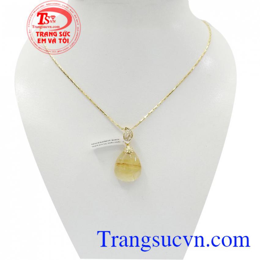 Bộ dây thạch anh tóc vàng may mắn