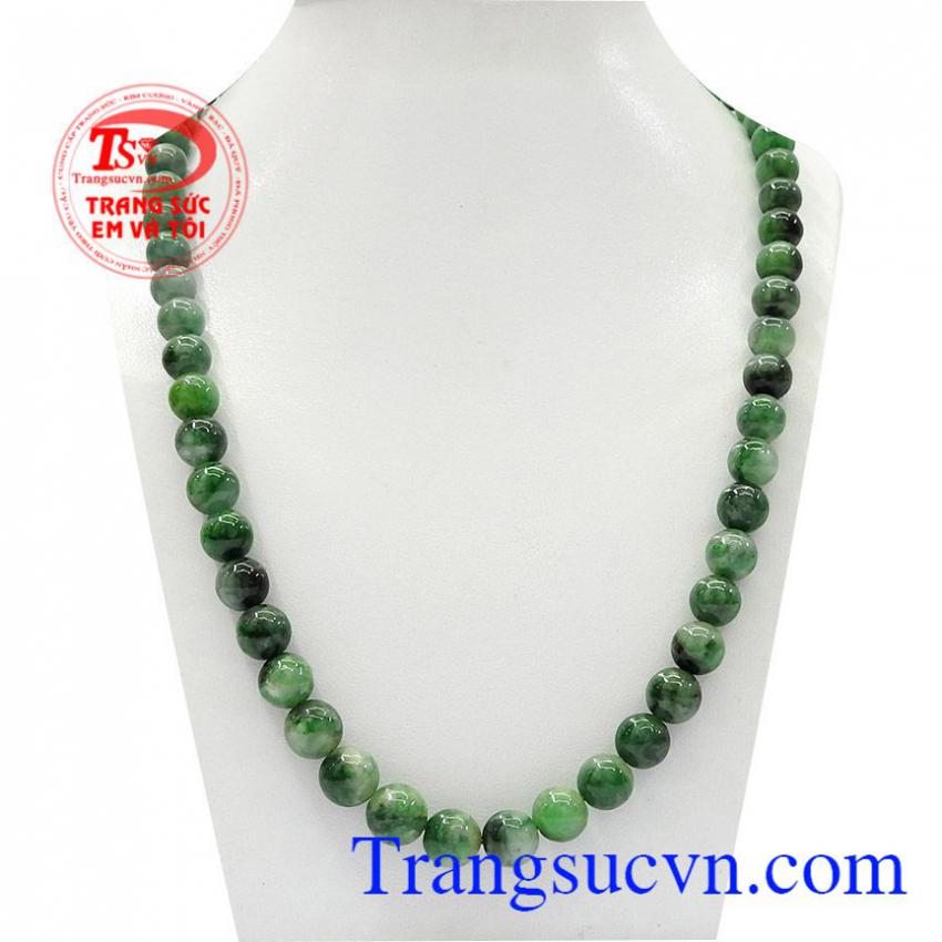 Chuỗi hạt vòng cổ ngọc cẩm thạch thiên nhiên TSVN