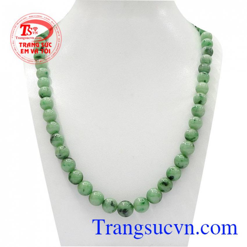 Chuỗi vòng cổ ngọc cẩm thạch thiên nhiên
