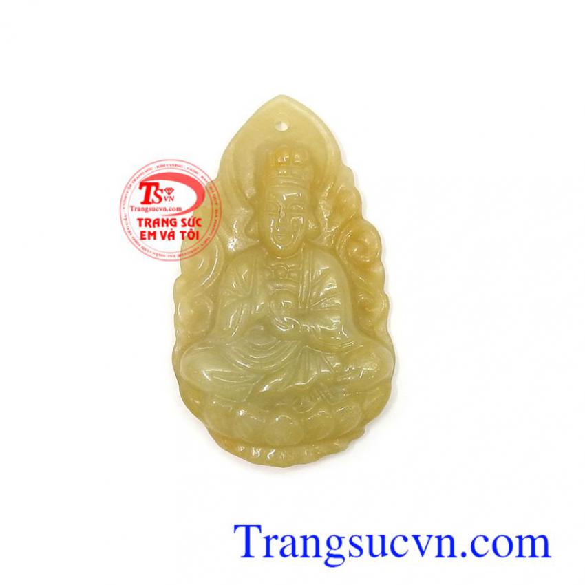 Mặt phật bà ngọc cẩm thạch vàng