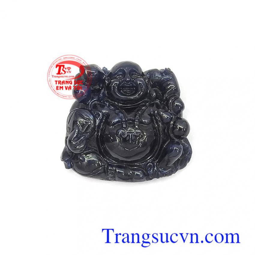 Mặt phật Di Lặc sapphire hạnh phúc