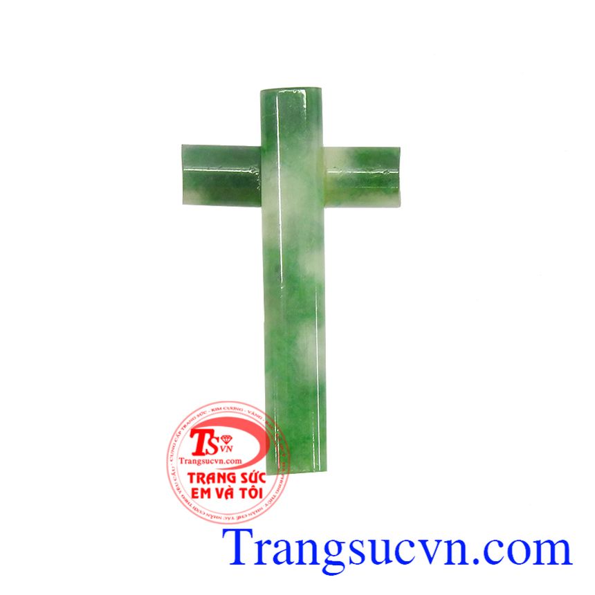 Mặt hình chữ thập thánh giá từ ngọc cẩm thạch thiên nhiên, sản phẩm có chất lượng cao, màu sắc đẹp, bán hàng uy tín