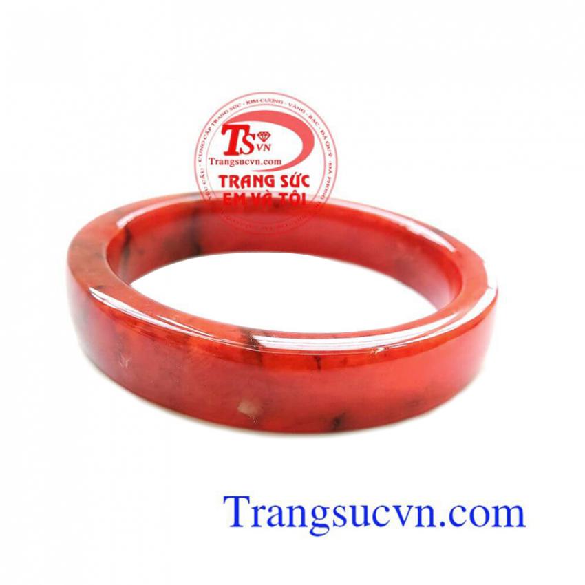 Vòng Ngọc Cẩm Thạch đỏ may mắn