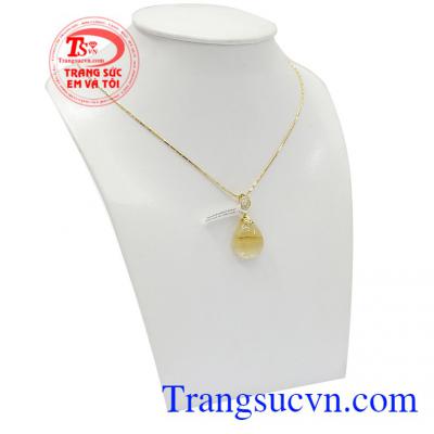 Bộ dây thạch anh tóc vàng may mắn là món quà ý nghĩa dành tặng người thân