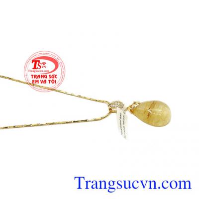 Bộ dây thạch anh tóc vàng may mắn