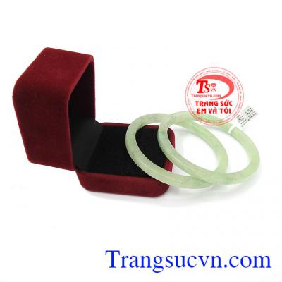 Cặp vòng ngọc cẩm thạch cạnh vuông đẹp