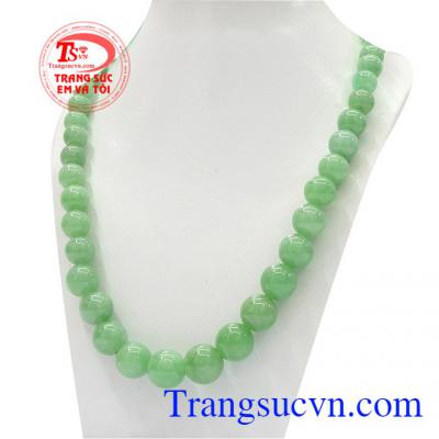 Sản phẩm ngọc cẩm thạch thiên nhiên mang một nguồn năng lượng dồi dào,Chuỗi cổ mệnh mộc, hỏa