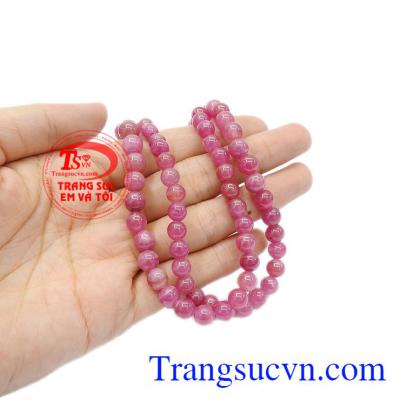Ruby thiên nhiên đẹp. Chuỗi cổ ruby thiên nhiên đẹp