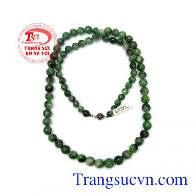 Người xưa quan niệm "ngọc" mang đến sự may mắn, sức khỏe và tài lộc cho người đeo,Chuỗi hạt vòng cổ ngọc cẩm thạch thiên nhiên TSVN