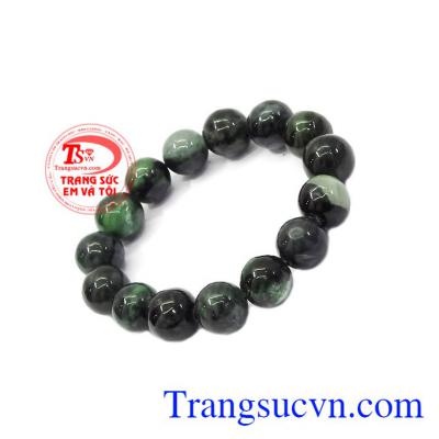 Màu xanh của ngọc cẩm thạch hợp với tất cả các mệnh, đeo giúp bảo vệ sức khỏe,Chuỗi Ngọc cẩm thạch