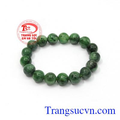 Ngọc phỉ thúy mang ý nghĩa phong thủy đem đến cho người đeo nhiều may mắn, hạnh phúc, sự thăng tiến trong công việc,Chuỗi ngọc cẩm thạch tròn trơn