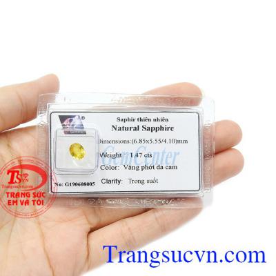 Sản phẩm mang nhiều ý nghĩa trong phong thủy và có tác dụng trong điều trị một số bệnh. Đá Quý Sapphire vàng