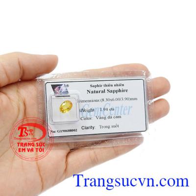 Nhiều người tin rằng, khả năng mang lại sức khỏe và chữa bệnh cũng tiềm ẩn trong đá sapphire. Đá sapphir vàng thiên nhiên