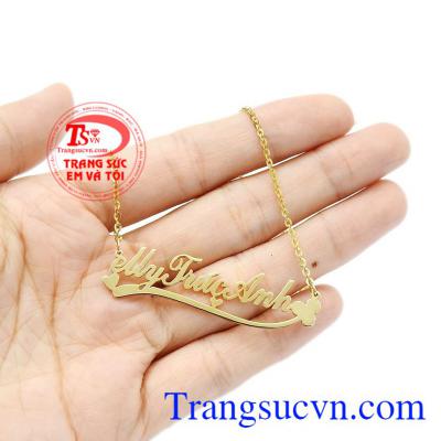 Dây chuyền chữ được bảo hành uy tín, giao hàng toàn quốc. 