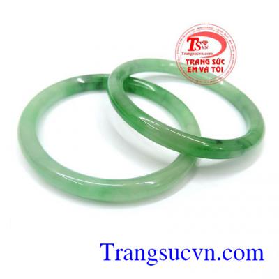 Đôi vòng ngọc Jadeite thiên nhiên