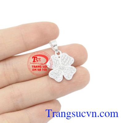 Mặt dây chuyền bạc đẹp, xinh xắn. Mặt dây bạc hoa xinh xắn