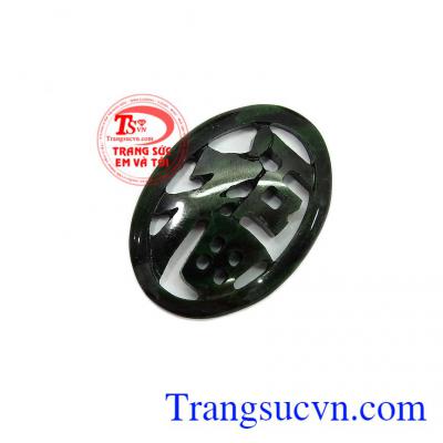 Mặt ngọc chữ phúc mặt ngọc cẩm thạch thiên nhiên chữ phúc đảm bảo chất lượng, mặt ngọc tinh tế, phúc may mắn, bình an, công dành, ngọc cẩm thạch tự nhiên