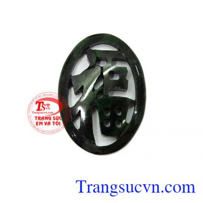 Mặt dây chữ Ngọc Phúc đảm bảo chất lượng, ngọc cẩm thạch, mặt dây chuyền ngọc, mặt ngọc cẩm thạch thiên nhiên